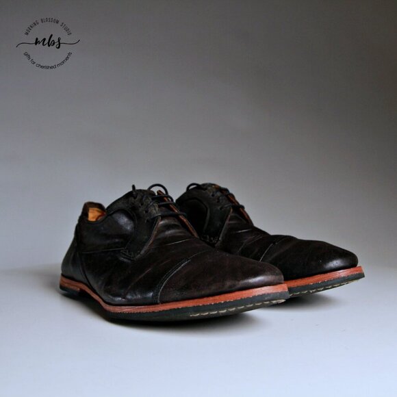 Timberland Wodehouse Leather Cap Toe Derby Shoes in Black Men Size 8 - Picture 2 of 13